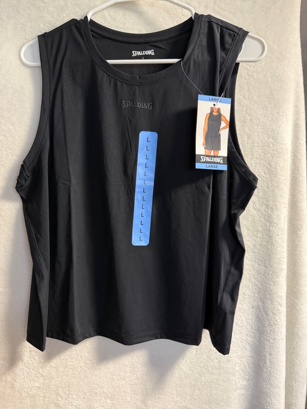 Spalding Women's Black Performance Sleeveless Tank